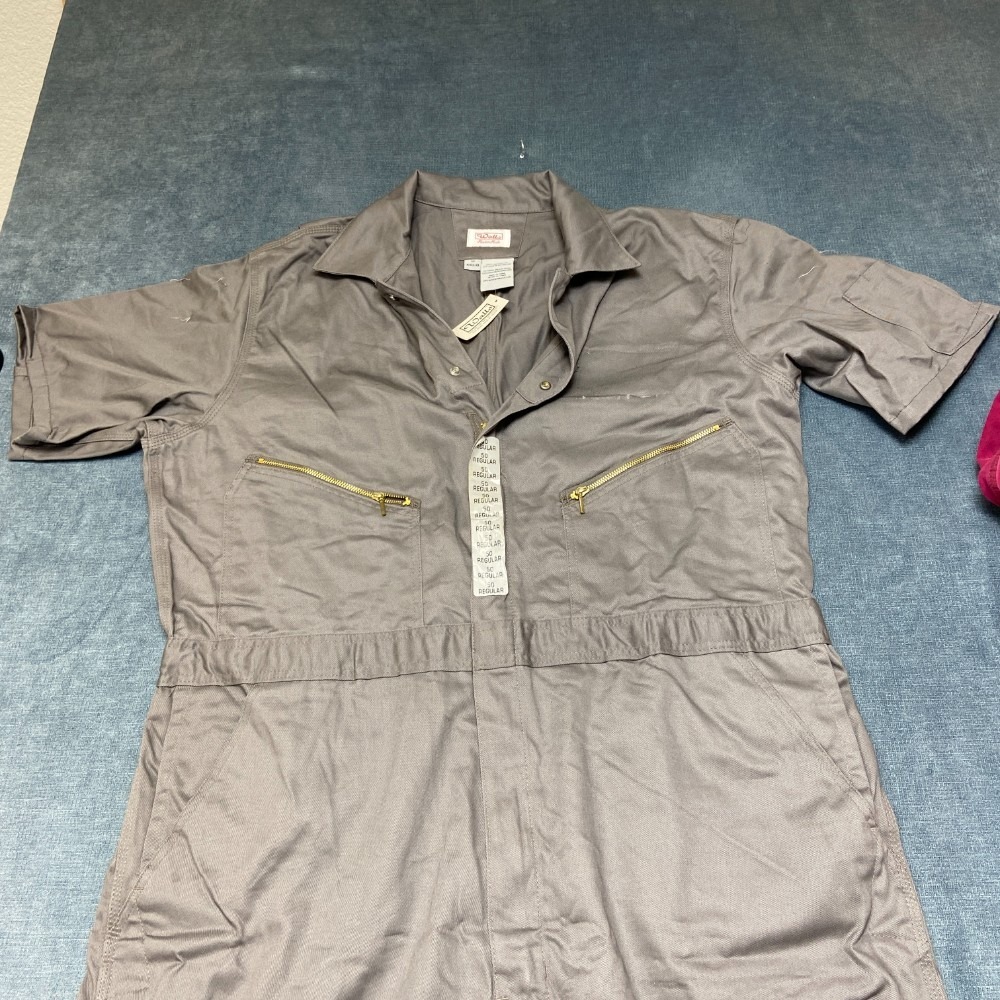 Walls Master Made Non Indulated One Piece Coveralls Men 50 Regular Gray Workwear